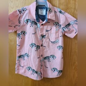 Sovereign Code Pink Dinosaur Button Down Shirt